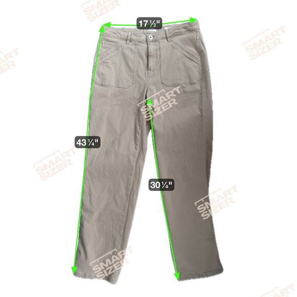 3 for $9 J. Jill Denim Tan High Rise Strait Leg 16 EUC - Picture 2 of 7